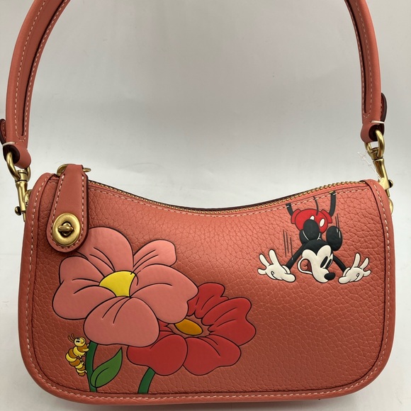 Nwot Disney X COACH MICKEY MOUSE GARDEN 100 Years Swinger...